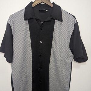 Retro Trendy Button Up Bowling Shirt - Tony Soprano Vibes / Old Money